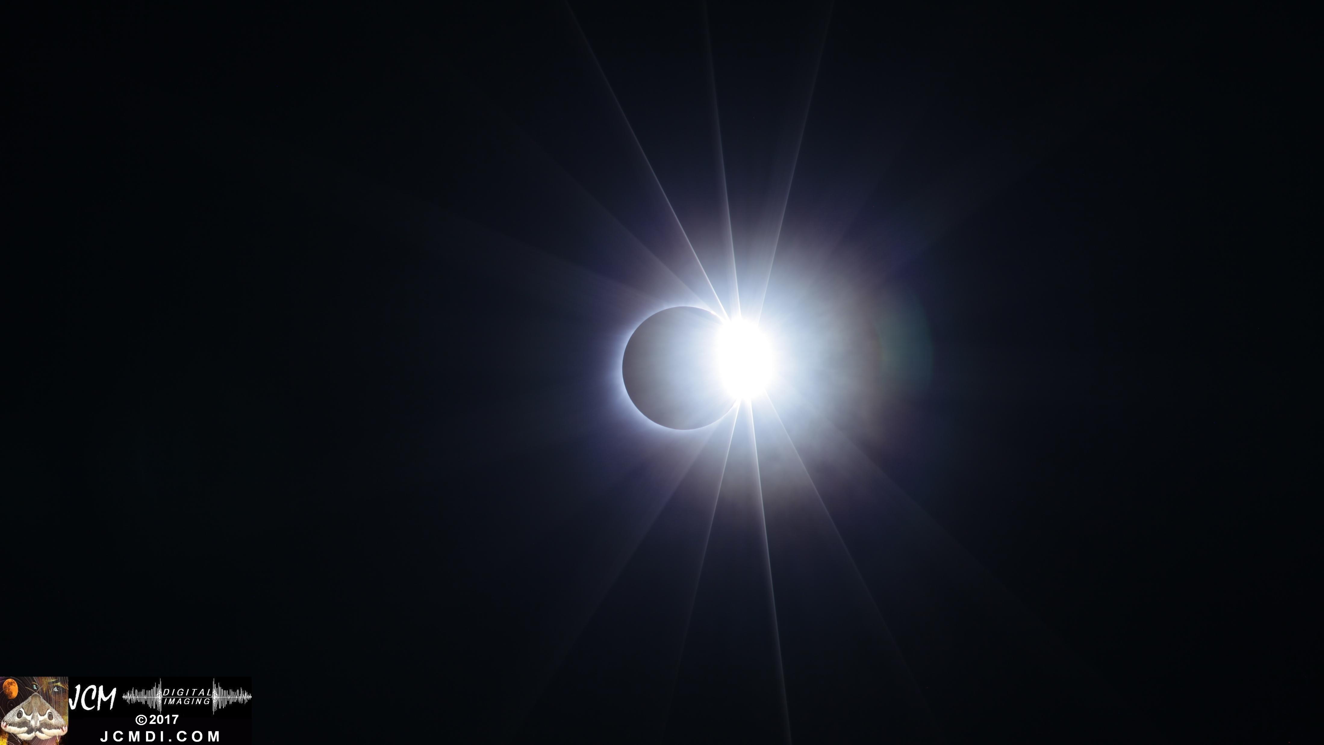 2017 Total Eclipse exiting total coverage with diamond ring effect